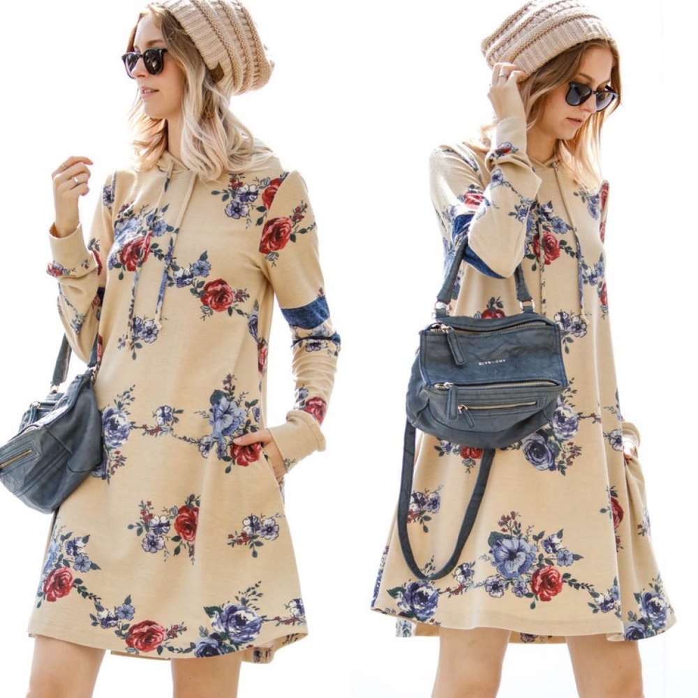 RYLEE Floral Print Dress - GREY - Picture 4 of 4